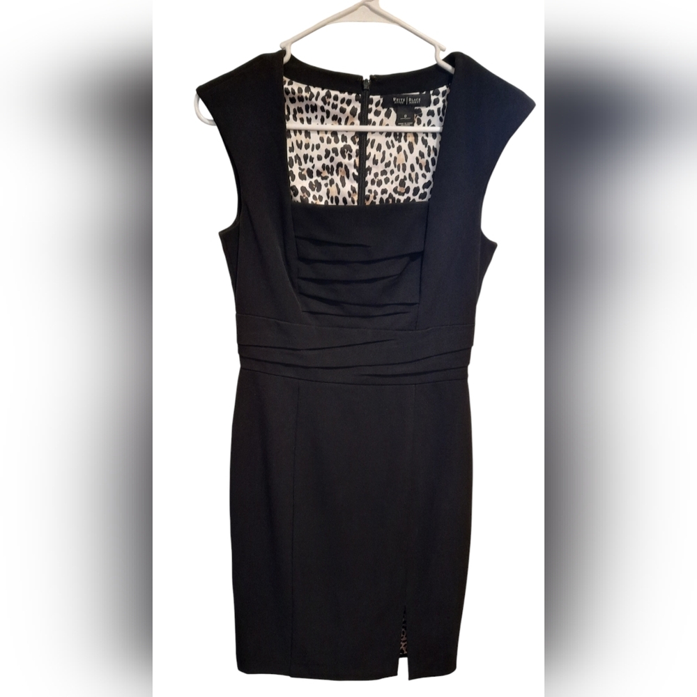 White House Black Market Dress Womans 0 Black Sleeveless Formal Cocktail Party